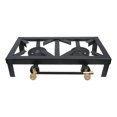 thumbnail image 6 of Cast Iron Double Burner Portable Outdoor Camp Stove Propane Gas LPG BBQ Cooker, 6 of 7