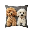 thumbnail image 2 of Tuvgenk 18x18in Throw Pillow Covers Multicolor Decorative Pillow Covers Dog Animal Sofa Farmhouse Square Washable, 2 of 6