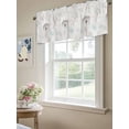 thumbnail image 6 of Teal Black Dandelion Curtain Valances for Windows, Vintage Watercolor Floral Kitchen Valance Window Treatment, Light Filtering Block Curtains for Bathroom/Bedroom/Living Room 60'' x 18'', 6 of 9