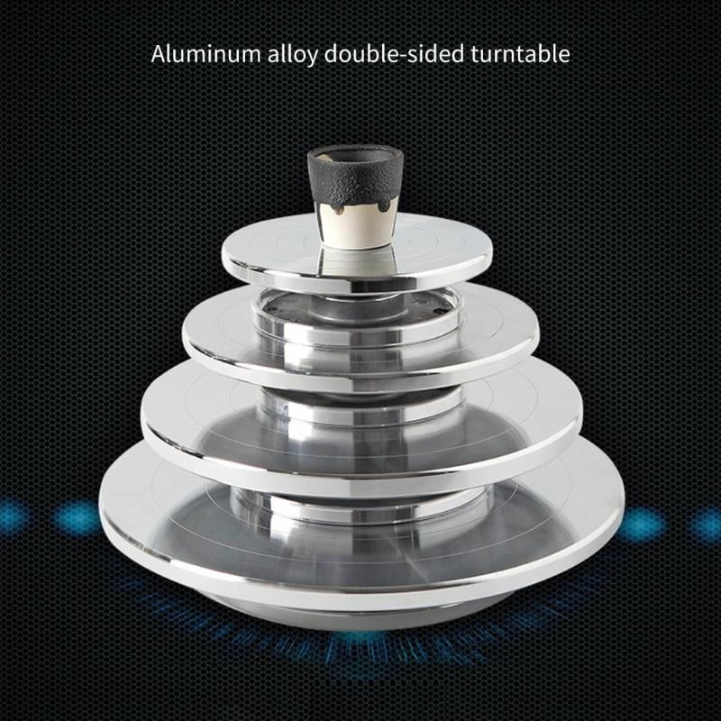 ANXPTIME Aluminum Pottery Wheel Rotating Ceramic Turntable for Pottery Ceramic Crafting