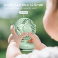 thumbnail image 5 of Momcozy Portable Stroller Fan with Clip | 4-Speed Mini-Fan for Carrier | Personal Fans Ultra Light 0.26lb | Gaps ≤4.5mm | Handheld Cooling | Rechargeable Rotate for Diaper Backpack/Table/Chair, 5 of 7