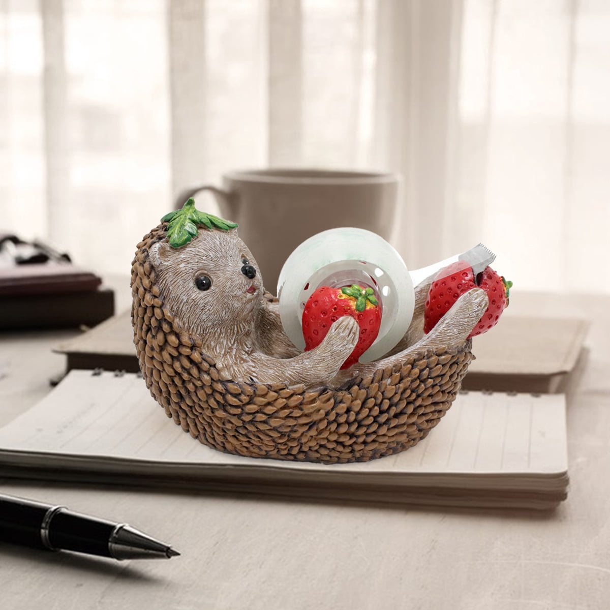 Novelty Tape Cutter Office Supplies,Resin Cartoon Animal Tape Dispenser Home Office Desk Accessories,Funny Stationery Gift Idea