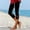Black, variant on Womens Plus Size Casual Pants, Pants for Women High Waisted Pants for Women Solid Color 7-Point Cutout Leg Velour Leggings As Base Layer for and Winter