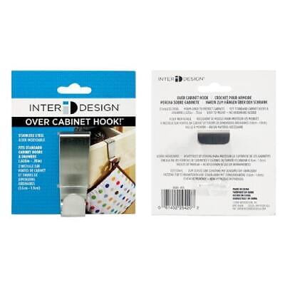 

2Pc InterDesign iDesign Forma 3-1/4 in. L Brushed Nickel Silver Stainless Steel Small Over the Cabinet Hook 1 pk