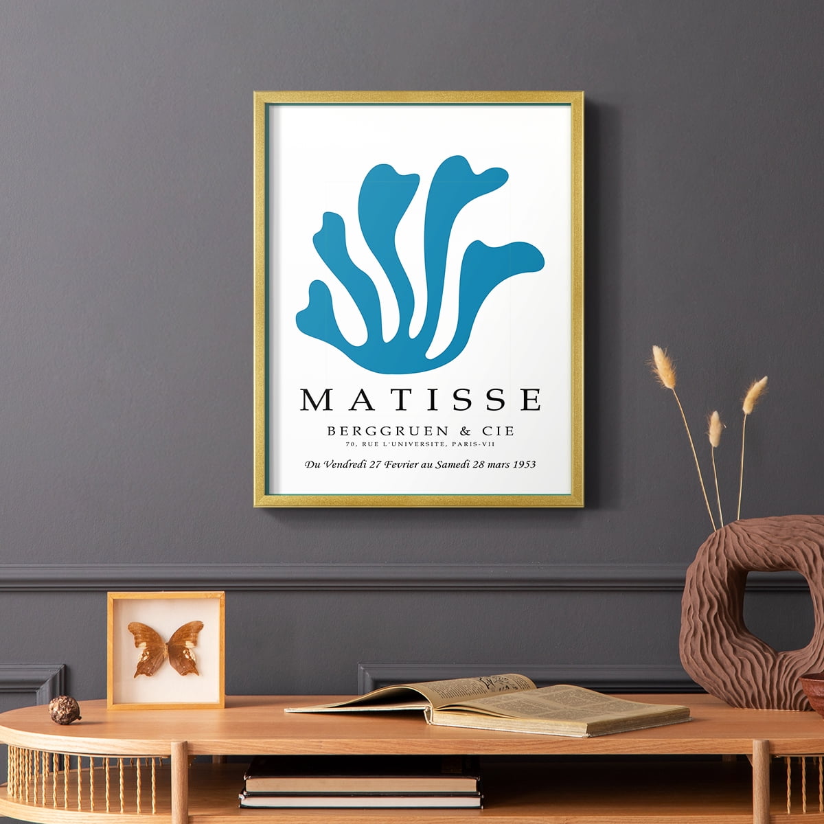 Matisse CCCXLIX in Gold Solid Wood 11 x 14 Framed Print