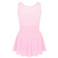 thumbnail image 2 of Hansber Kids Girls Sparkly Rhinestone Figure Ice Skating Roller Skating Ballet Dance Leotard Dress Pink 14, 2 of 7