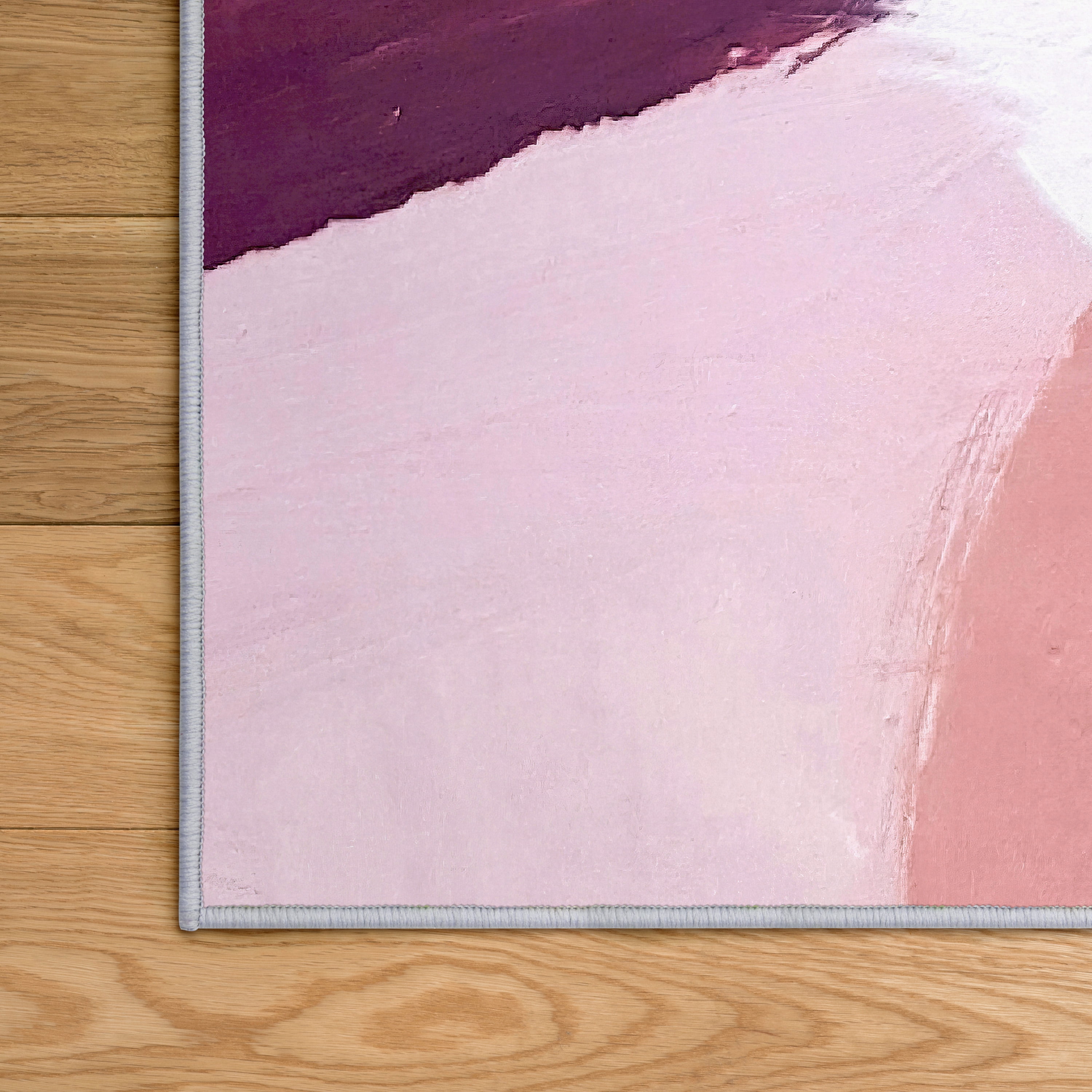 Vibrance I Washable Color Blocks Art Area Rug size 5'x8', Power-loomed, Heavenly Softness with Non-Slipping Backing