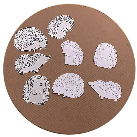 Die Cuts for Card Making, Ouginx 4Pcs Animal Hedgehogs Metal Cutting Dies DIY Die Cutters Die Stencils for Scrapbooking, Embossing & More
