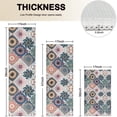 thumbnail image 4 of Multicolor Ethnic Floral and Geometric Pattern Kitchen Rugs Sets Of 3,Kitchen Runner Rugs Non Skid Washable,Decorative Kitchen Floor Mats for Kitchen,Sink,Laundry,17"x30"+ 17"x47" + 17"x59", 4 of 6