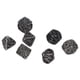 thumbnail image 5 of Juego de 7 Dados Poliédricos Yuxing con Patrón de Calavera Hueca Metal Plata Antigua, 5 of 5