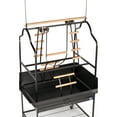 thumbnail image 5 of Prevue Pet Products 3180BLK Black Hammertone Metal Parrot Playstand, Large, 30 Inch Length x 22 Inch Width x 73-1/2 Inch Height, 5 of 12
