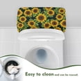thumbnail image 4 of ZIATUBLE Sunflower Toilet Tank Cover Lid Soft Toilet Tank Protector Cover Washable Toilet Tank Lid Covers for Bathroom Set of 2 Toilet Top Cover Decor for Kids Toilet Tank Lid Cover, 4 of 5