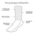 thumbnail image 2 of Calcetín Diabético Grado Médico Unisex Sin Costuras 3 Pzs, 2 of 7