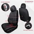 thumbnail image 2 of Car Seat Covers Full Set Faux Nappa Leather Seat Covers for Cars Breathable Front Seats with Lumbar Support and Rear Fit for Automotive Sedans SUVs Pickups, 2 of 8