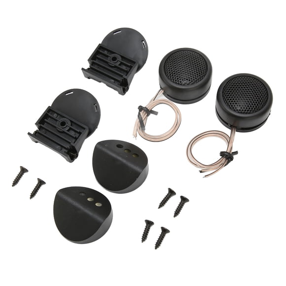 Altavoz De Audio Para Automóvil, Mini Tweeter De Domo 20 KHz - 86 KHz Redondo Negro De Alta Fidelidad Montaje Empotrado Universal Stick On 380 W Para Modificación