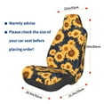 thumbnail image 3 of Daiia Navy Blue Plaid Sunflower Printed Car Seat Cover - Waterproof & Sweatproof - Universal Fit, Machine Washable, Non-Slip - Seat Protector for Car, Truck, SUV, Van (1 Pack), 3 of 5