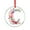 Pattern-1, variant on Ornament Letter C Monogram Initial Floral Watercolor Round Glass Christmas Ornaments Personalized Gift Monogram Gifts for Women