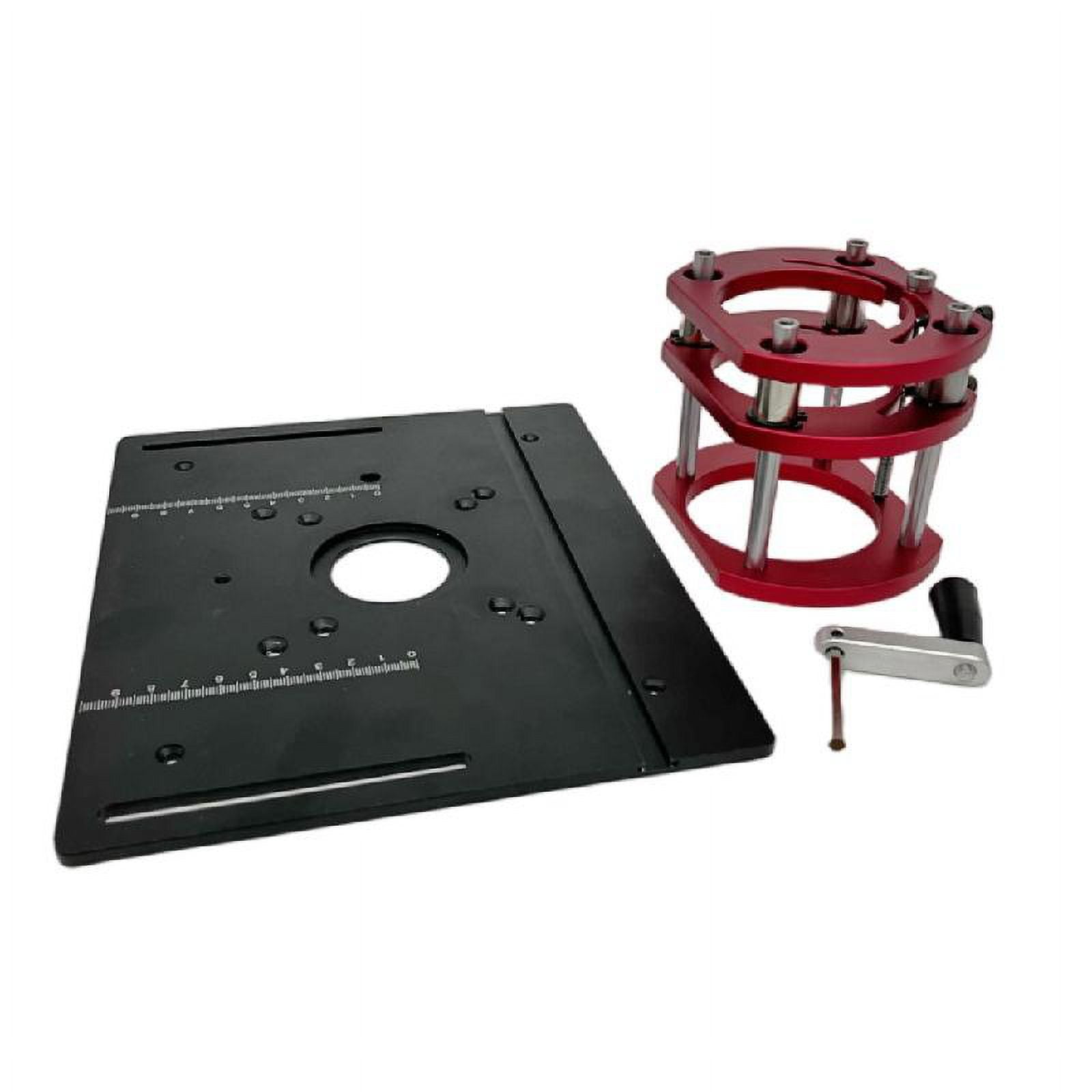 ZPAQI Router Lifting Engraving Trimmer Wood Router Table Insert Plate for 64-66mm