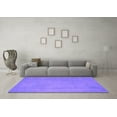 thumbnail image 3 of Ahgly Company Indoor Square Abstract Purple Contemporary Area Rugs, 3' Square, 3 of 4