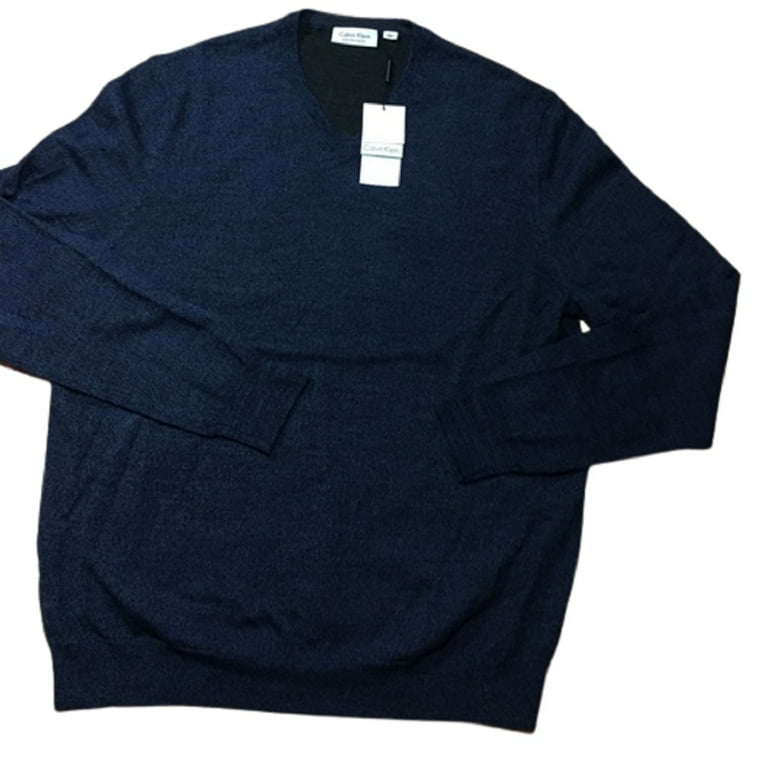 Calvin klein merino wool v neck sweater online