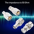 thumbnail image 4 of 4Pcs BNC Connector, Adapter, 50 Ohm UHF To BNC Connector, For Antenna  WiFi Wireless LAN, 4 of 8