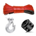 thumbnail image 1 of 7700LBs Winch Line Cable Rope,Winches Towing Hook Stopper Rubber For ATV SUV UTV Truck Offroad Accessories, 1 of 6