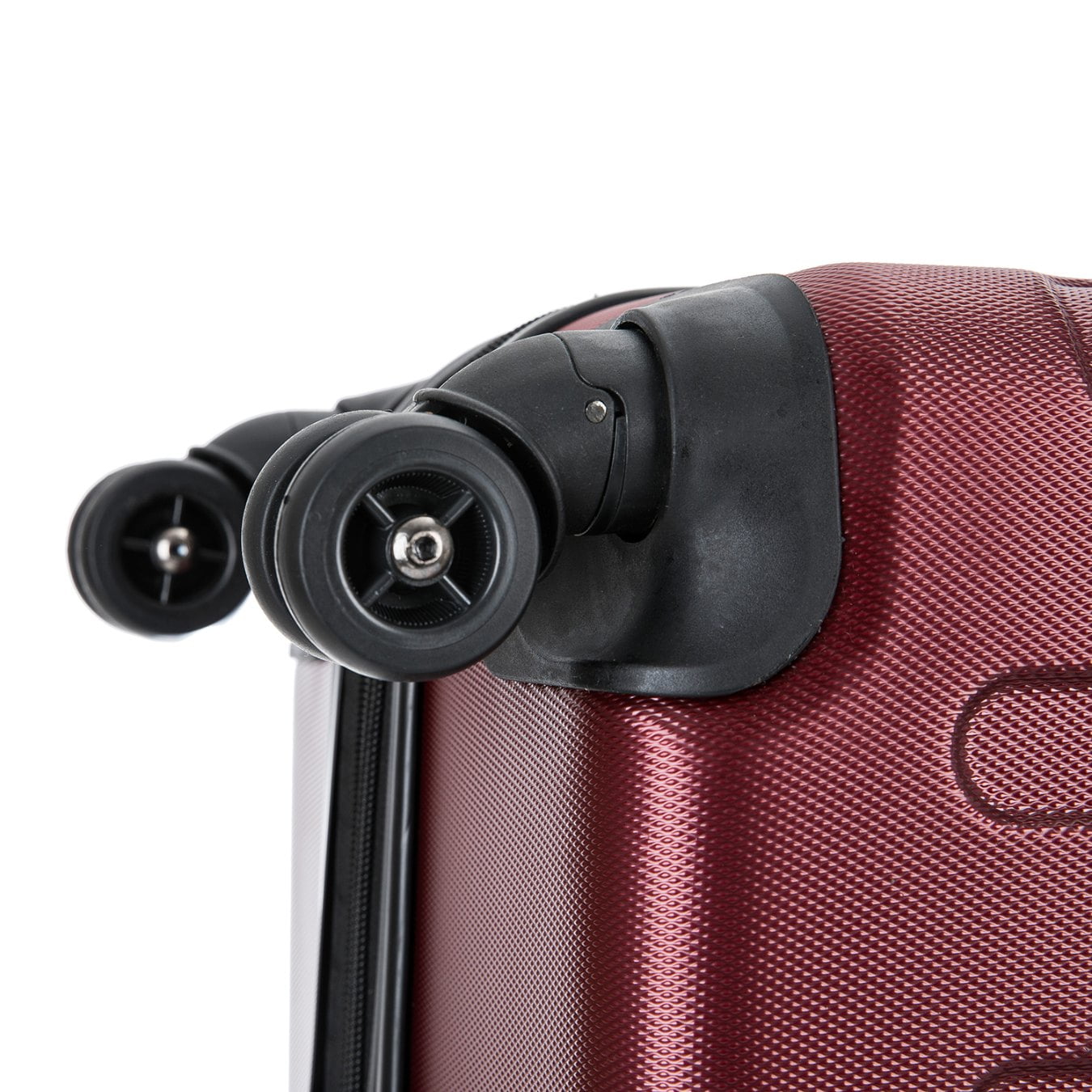 DUKAP Intely 20" Hardside Lightweight Carry-on Luggage with Spinner Wheels and USB Port, Wine
