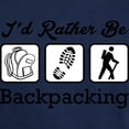 thumbnail image 3 of CafePress - I'd Rather Be Backpacking T Shirt - Men's Classic Graphic Cotton T-Shirt, 3 of 4