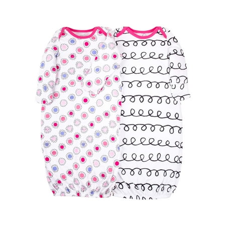 Little Star Organic Long sleeve pajama gowns (newborn baby