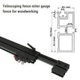 thumbnail image 3 of Miter Gauge Fence, Telescopic Table Saw Miter Gauge Extension Fence Wear Resistant T Slot Track  for Modeling, 3 of 7