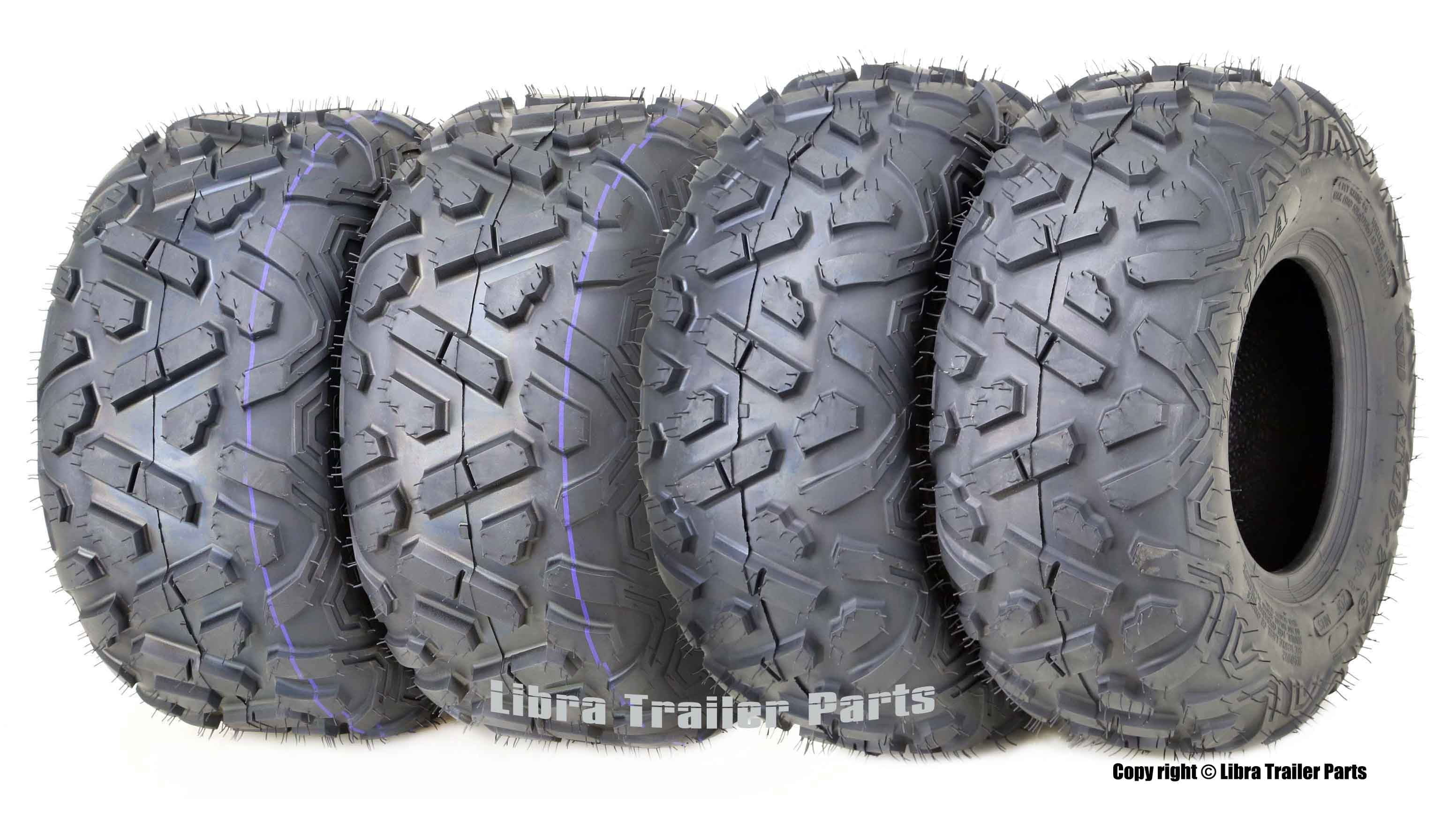 4 NEW TG Tyre 25/" Q350 Tires on ITP Delta Steel Wheels Kawasaki Prairie 360