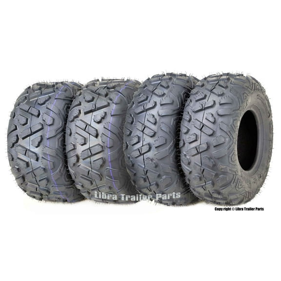Set of 4 WANDA ATV Tires 19X7-8 Front & 22X10-10 4PR Rear Big Horn Style …