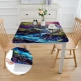 thumbnail image 2 of WYYP Fantasy Art Square Fitted Tablecloth 100% Polyester Fiber 46*46, 2 of 8