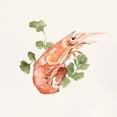 thumbnail image 2 of Caroline, Emma 26x26 White Modern Wood Framed Museum Art Print Titled - Shrimp for Dinner I, 2 of 4