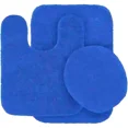 thumbnail image 2 of GHL Chenille 3 Piece Bath Rug Set with Contour Mat & Toilet Lid Cover, Rubber Backing, 2 of 5