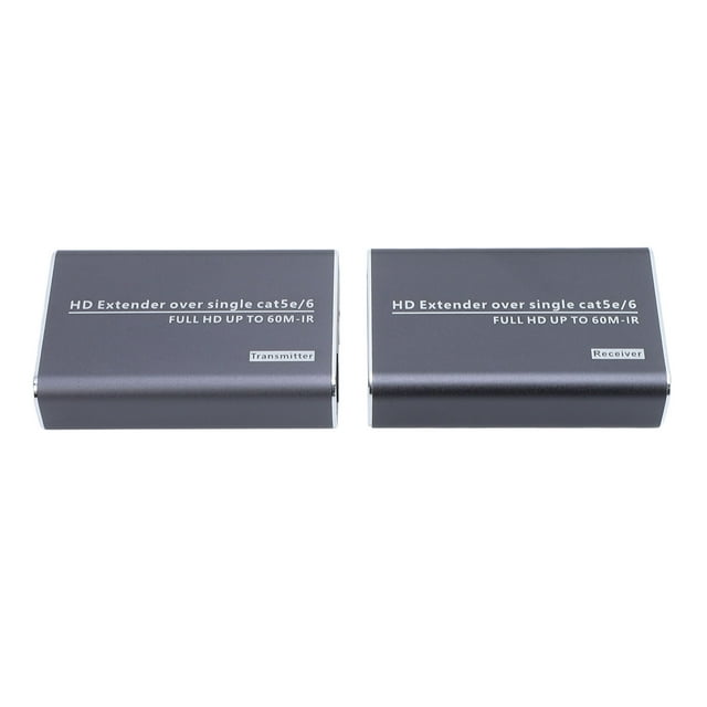 IR HD Multimedia Interface Extender, Long Range 60M, TCP IP Protocol, Infrared Return Transmission, Aluminum Alloy Material, DTV HDTV Support, 1080P Full Color, Easy Installation,