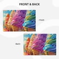 thumbnail image 4 of Placemats Set of 4 / 6, Rainbow Melting Ice Cream Placemats for Dining Table Indoor/Outdoors Heat Resistant Washable Placemats 18" x 12", 4 of 8