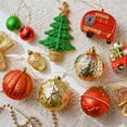 thumbnail image 5 of Valery Madelyn 60ct Christmas Ornaments, Red Green Gold Shatterproof Ornaments for Xmas Party Decor, 5 of 9