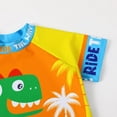 thumbnail image 6 of URMAGIC Baby Toddler Boys Two Pieces Swimsuit Set Swimwear Dinosaur Bathing Suit Rash Guards with Hat UPF 50+ 1-7 Years, 6 of 7