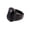 Black, variant on Stainless Steel Multi Color Gemstone Signet Ring for Men Simple Trendy Statement Wedding Band Black Size 9