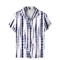 thumbnail image 2 of LYXSSBYX Mens Shirts Short Sleeve Clearance under 5.00 Men's Casual Shirt Short Sleeve Vintage Bowling Shirt Cuba Beach Summer Shirts Button Up Shirt, 2 of 4
