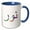 Blue/White, variant on 3drose, the Name Noor or Nur in Arabic Letters Arab Name Calligraphy Gift, 11oz Mug