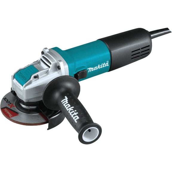 Makita GA4570 4-1/2" X-LOCK Corded Electric Angle Grinder w/AC/DC Switch — Professional & DIY Use, Standard Battery Platform