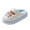 Blue, variant on Womens Mens Slippers Closed Toe Bear Pattern Plush Winter Shoes, Warm Thick Non-Slip Indoor Bedroom Slippers, Animal Print Home Footwear