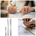 thumbnail image 6 of Uxcell 3pcs 15/30cm Stainless Steel Straight Edge 30cm Aluminum Straight End Ruler, 6 of 6