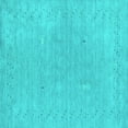 thumbnail image 1 of Ahgly Company Indoor Square Abstract Turquoise Blue Contemporary Area Rugs, 7' Square, 1 of 4