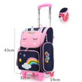 thumbnail image 1 of Mochilas escolares de unicornio de dibujos animados para niñas, mochila con ruedas, bolsa con ruedas, mochila rodante para estudiantes, bolsa con ruedas xuanjing  unisex, 1 of 2