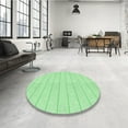thumbnail image 3 of Ahgly Company Indoor Round Patterned Light Green Area Rugs, 3' Round, 3 of 6