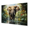 thumbnail image 2 of Designart "African Elephant I" African Metal Wall Decor Set, 2 of 5