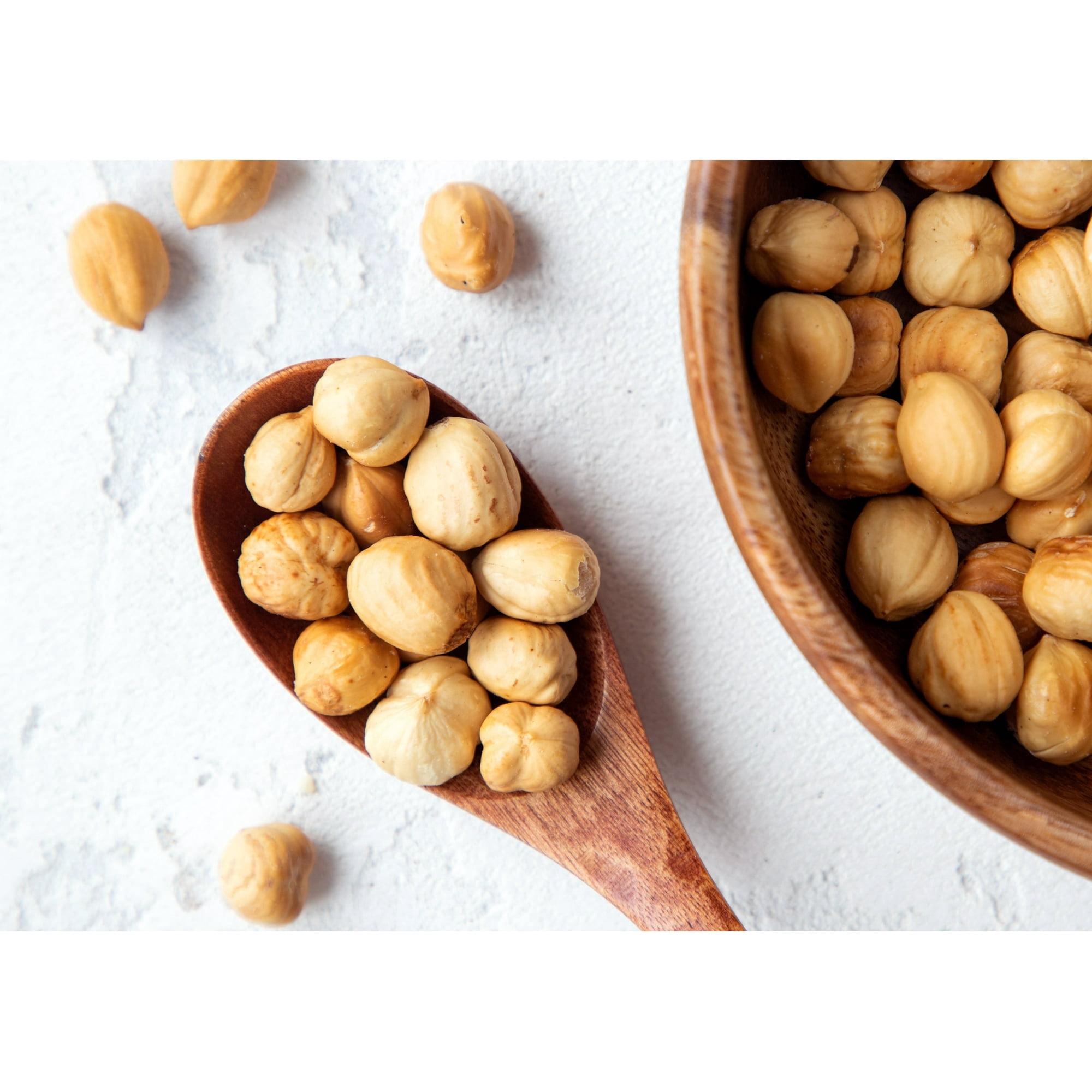 Dry Roasted Blanched Hazelnuts with Himalayan Salt, 2 Pounds — Kosher, Vegan — by Food to Live